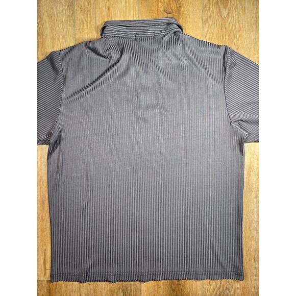 Dangerous Willie Men’s XL Gray Ribbed Liquid Knit 1/4 Zip Disco Shirt Vintage 90 - Picture 7 of 7